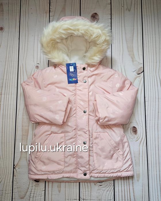 Lupilu 98 р тепла куртка на флісі на дівчинку єврозима демісезонна