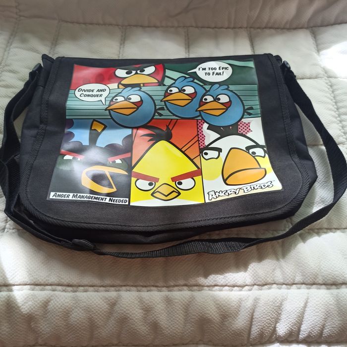 Сумка подростковая молодëжная через плечо Angry Birds