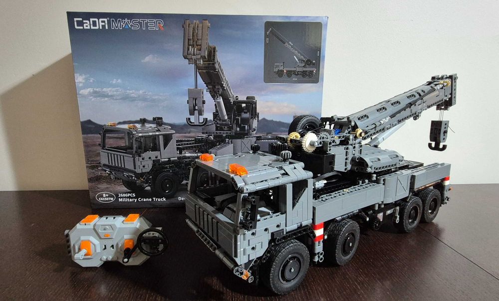 Zestaw CADA C61507W Dźwig Żuraw Wojskowy (+ silniki)