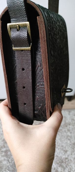 Сумка кожаная шокодад