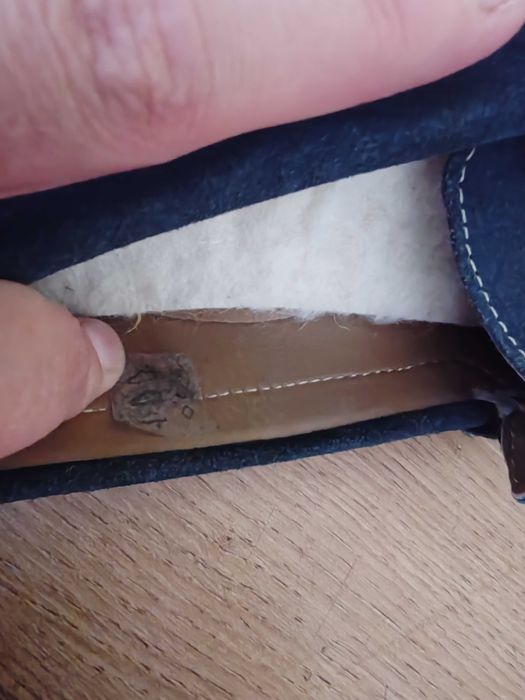 Skórzane granatowe buty loafersy unisex rozmiar 41