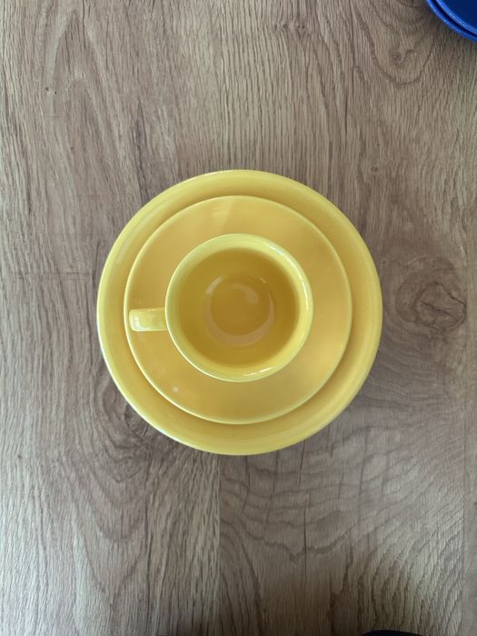 Serviços de chá e café Vista Alegre - Porcelana Azul e Amarela