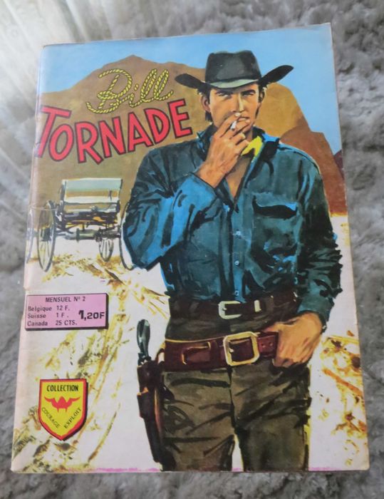 BD Bill Tornade  2 livros Le Shérif a Disparatu e Faux Dick Black 1975