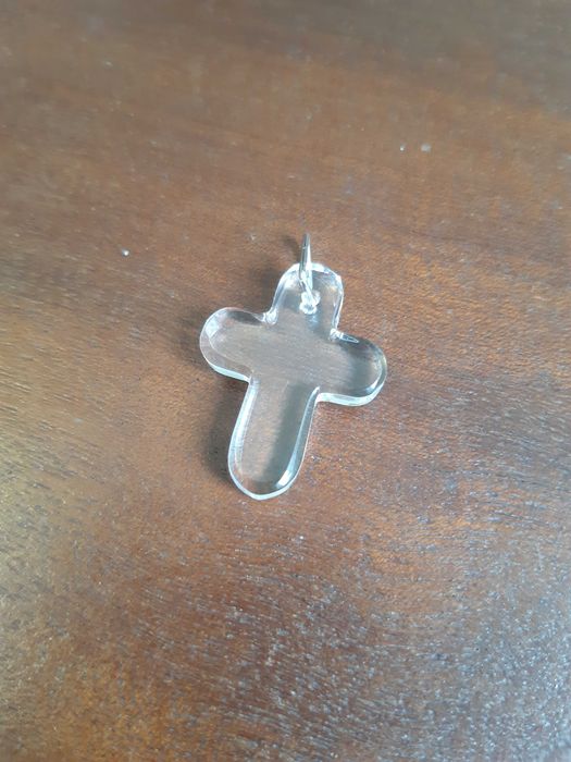 Pendente cruz de cristal (Portugal) séc. XXI