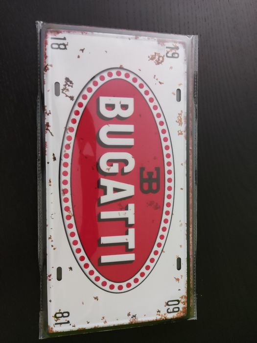 Placa decorativa metal Bugatti64584775193601120