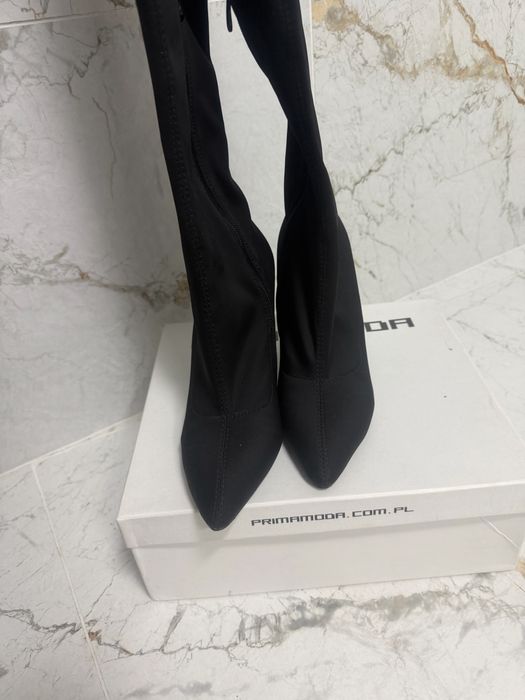 Kozaki za kolano Prima Moda czarne 38