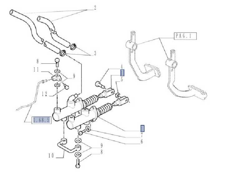 Cylinder, pompka hamulcowa NEW HOLLAND T4000. 8757,5540