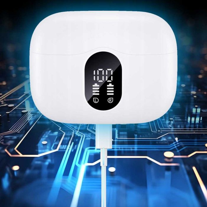 Słuchawki Bezprzewodowe Białe Manta Rytmo Pro Anc Enc Tws Douszne