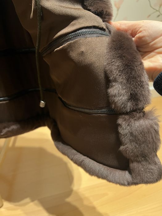 Casaco de pele genuína do designer francês Georges Rech