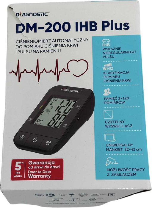 Ciśnieniomierz naramienny automatyczny DM-200 IHB PLUS Diagnostic