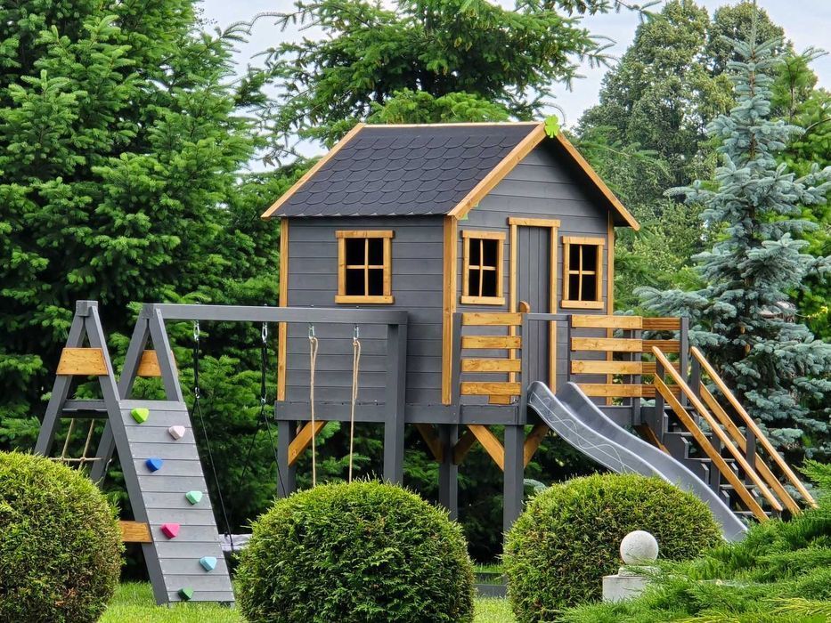 Domek dla dzieci "Prosty" rozmiar XL - plac zabaw