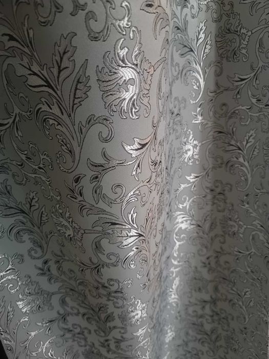 zasłony  z metra PAŁACOWE , HAFTOWANE ,lejące szer 150 cm SZAROSCI