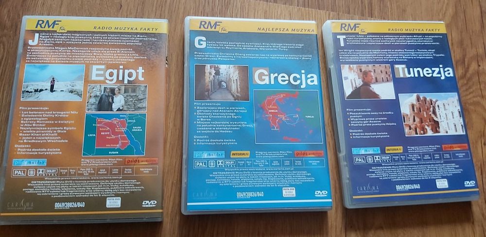 Sprzedam 3 płyty cd-Tunezja,Egipt,Grecja