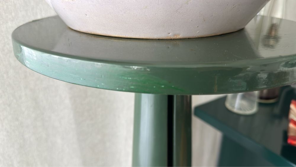 Coluna para vasos verde