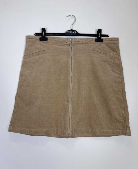 Велюрова спідниця на блискавці