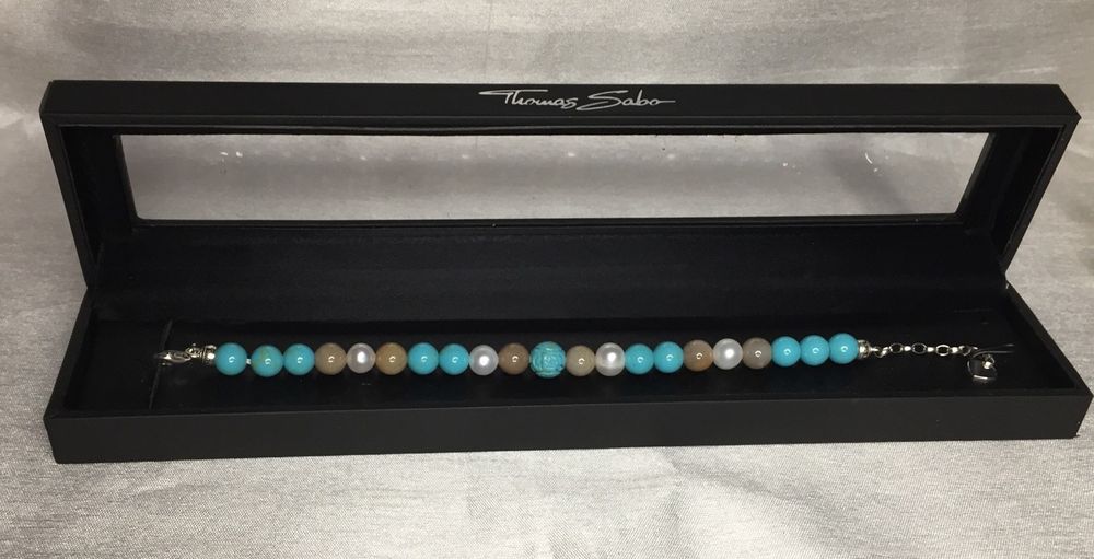 Браслет Thomas Sabo Charm , бирюза,яшма, перли