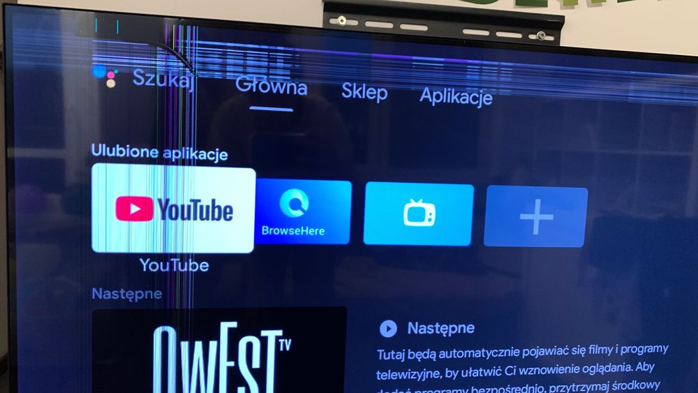 Telewizor XIAOMI L55M7-EAEU (uszkodzona matryca) – NA CZĘŚCI
