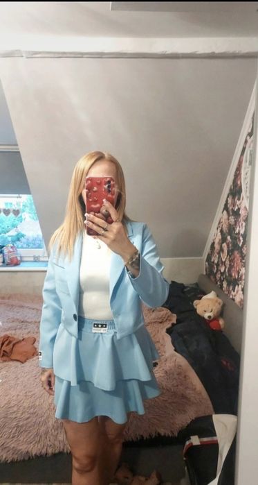Nowy zestaw marynarka i spódnico-spodenki roz xs