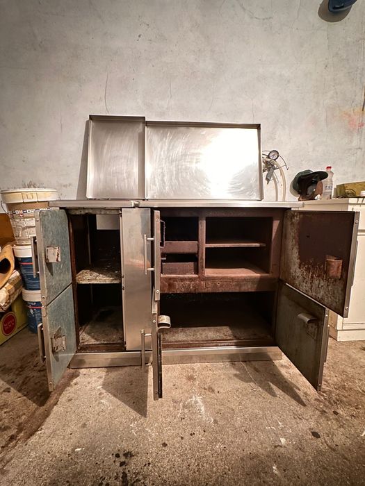 Fogão a lenha e gás