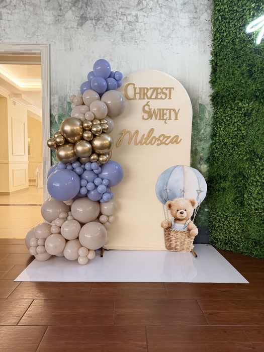 Ścianka na chrzest komunie urodziny