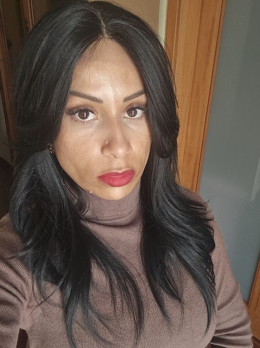 Lace front realista ao cabelo humano