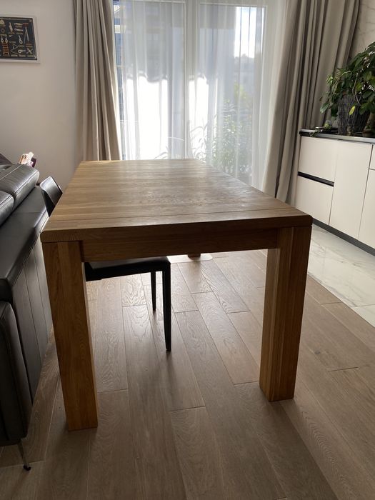 Stół dębowy lite drewno Krysiak 180 cm rozsuwany