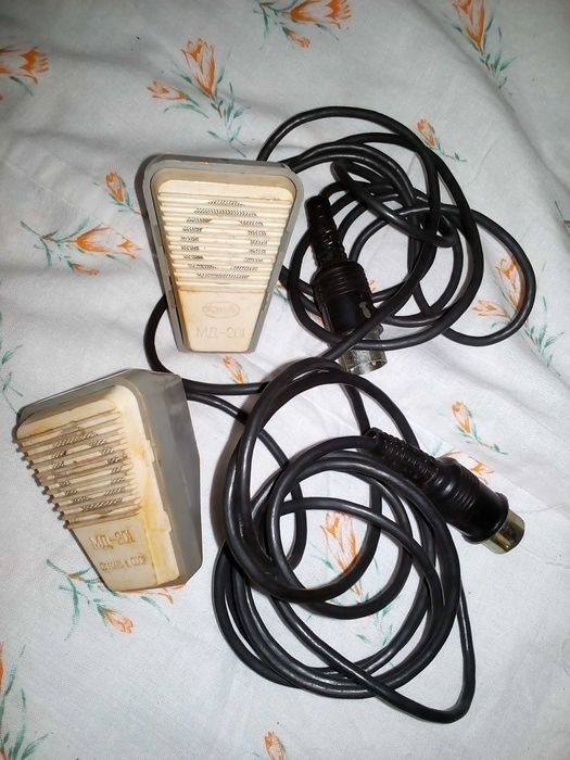 винтажный СССР микрофон 2 шт. МД-201 Тульский завод "Октава" 1981 г.