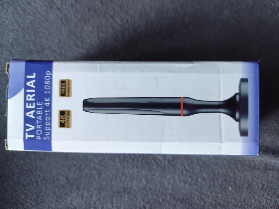 Antena TV wewnetrzna DVB T2 4K Full HD magnetyczna