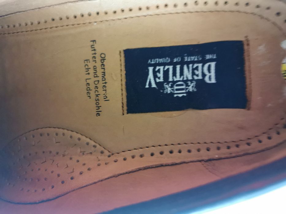 Buty Luxusuwe firmy Bentley skóra 100 % Rozmiar 45