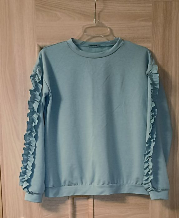 Bluza "oversize" falbanki S/36