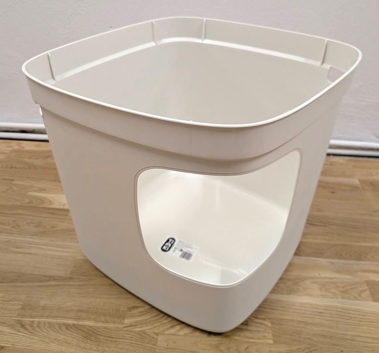 Tiaki Kryta Kuweta dla Kota Devon Biała 49,5x49,5x43cm DUŻA