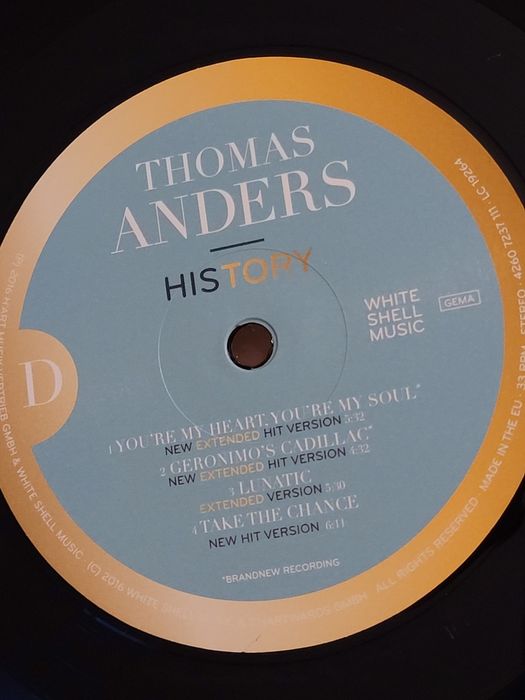 Płyta winylowa LP  podwójny album Modern Talking Thomas Anders History