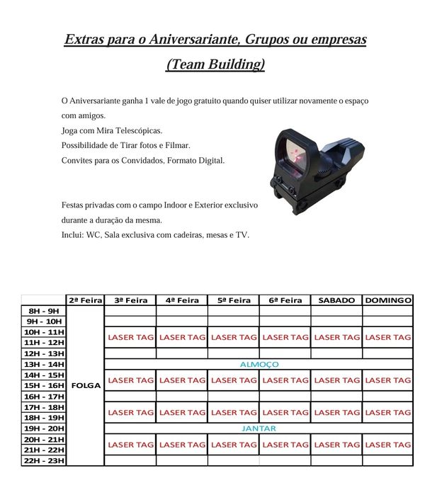 Jogos LASERTAG Festas Aniversário Team-building Grupos