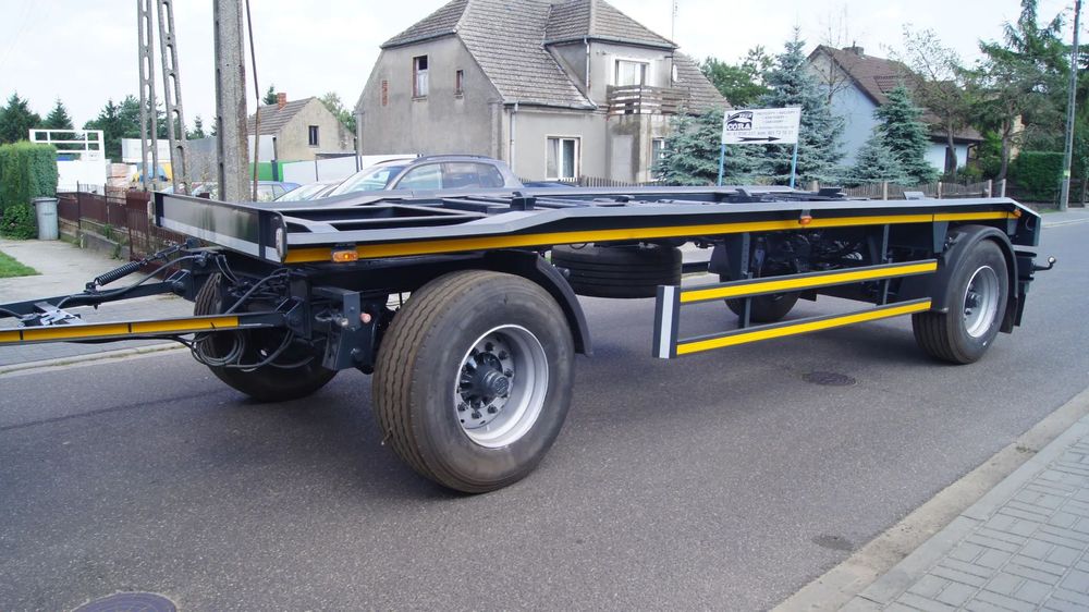 Huffermann  przyczepa hakowa do kontenerów rolkowych hakówka koła R22,5