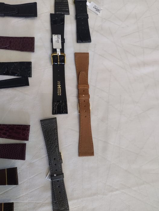 Braceletes de couro genuino de marca Hirsch