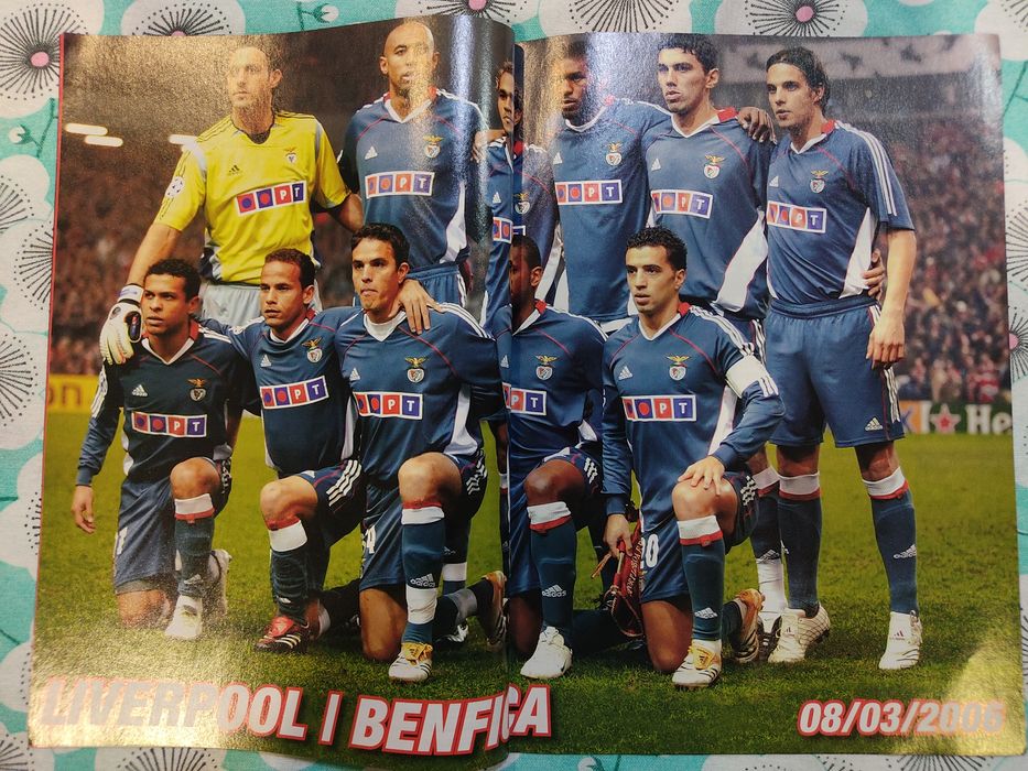 Programa do Benfica Barcelona 2005 /2006 liga dos campeões