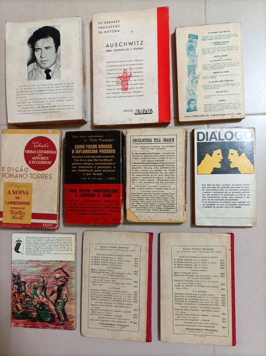 Livros antigos (José Bálsamo, Benjamin Scott, Dale Carnegie)