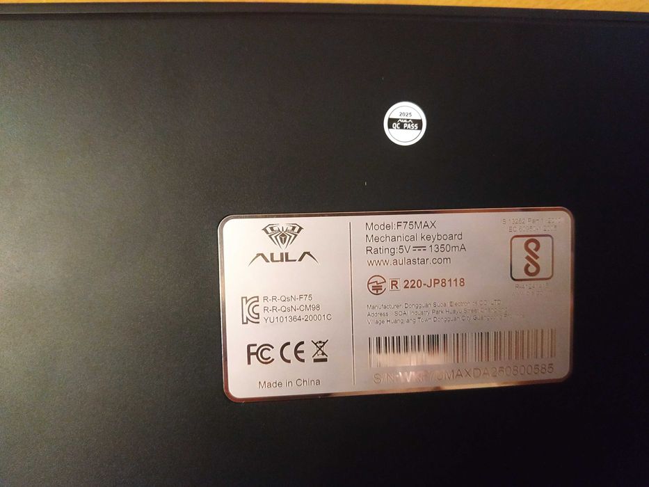 AULA F75 MAX 75%-я механическая клавиатура с RGB BT 2.4G USB