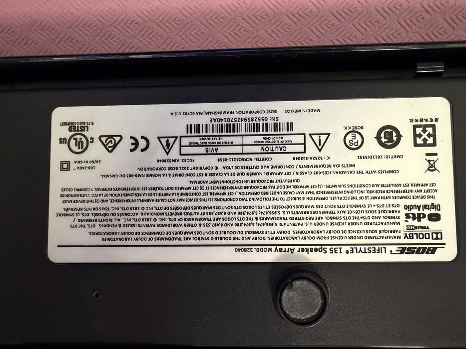 Sistema de som Bose Lifestyle 135