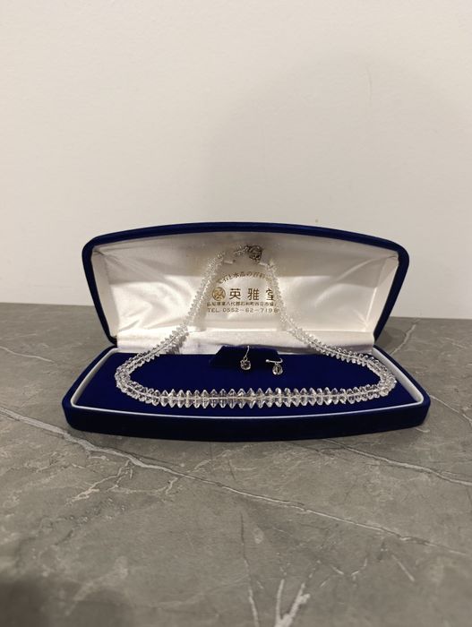 Винтажное колье EIGADŌ (英雅堂), горный хрусталь, Япония