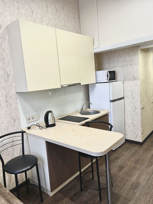 Продаж Дворівнева гостинка 20 м² у ЖК «Воробйові Гори» з якісним ремонтом, меблями та технікою