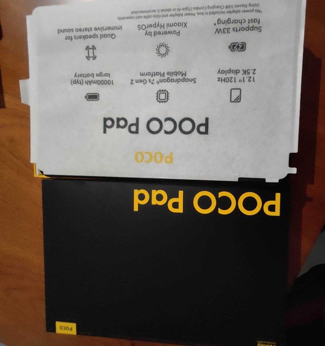Completamente Novo - Tablet POCO Pad Blue 8GB 256 GB 12,1" + Capa + Películas - Preço Excelente