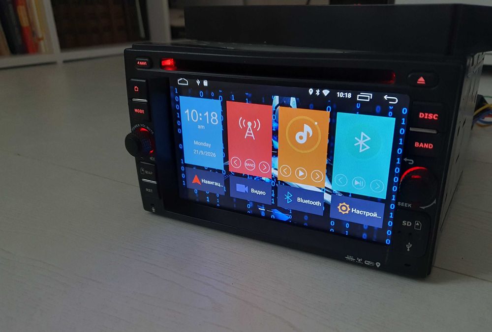 WiFi, Автомагнитола 2din Android, Bluetooth, USB, Камера, GPS, 7D
