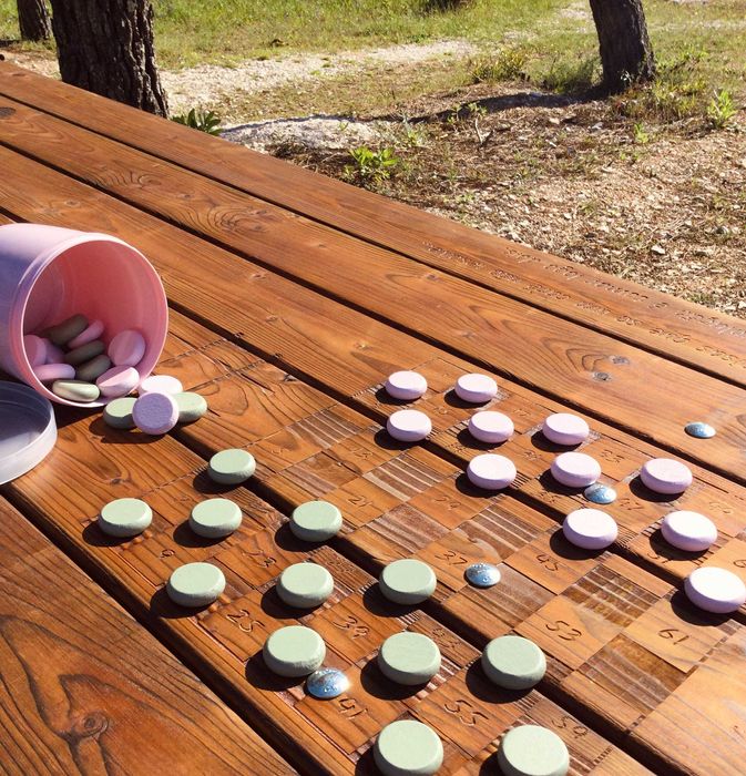 Mesa de Jardim com bancos | Personalizada por si