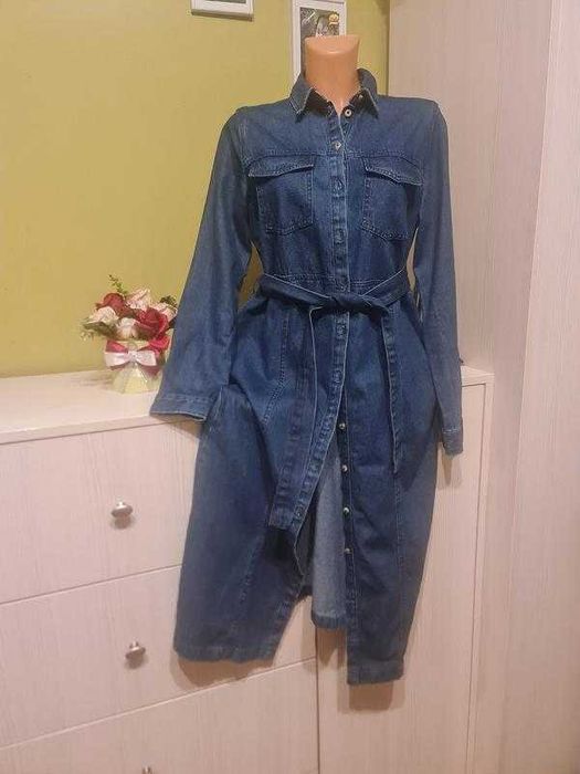 Джинсовое платье на 46-48