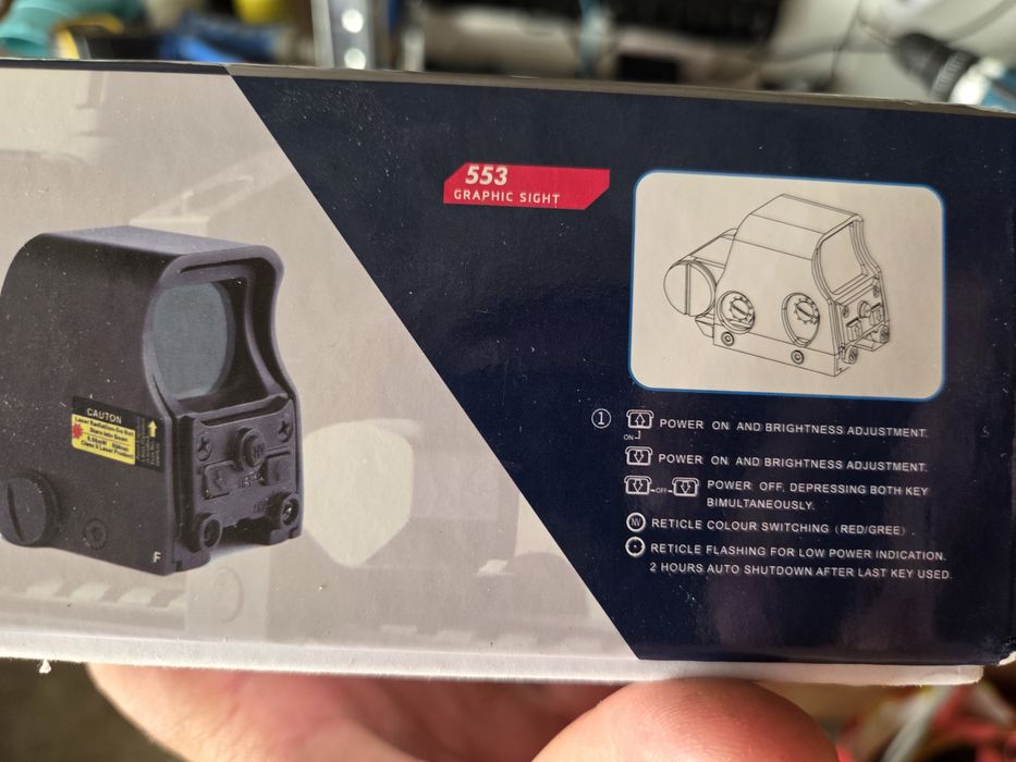 Mira Red Dot 553 – Nova na Caixa