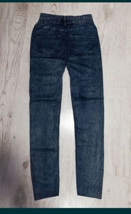Nowe "jeansowe"  leginsy L