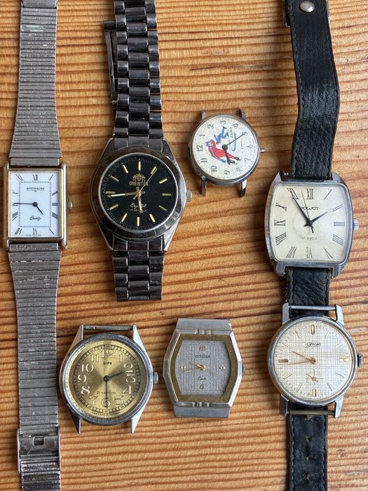 винтажные часы СССР, (Wittnauer , citizen, Poljot, Чайка, Зим, Заря, Полет)