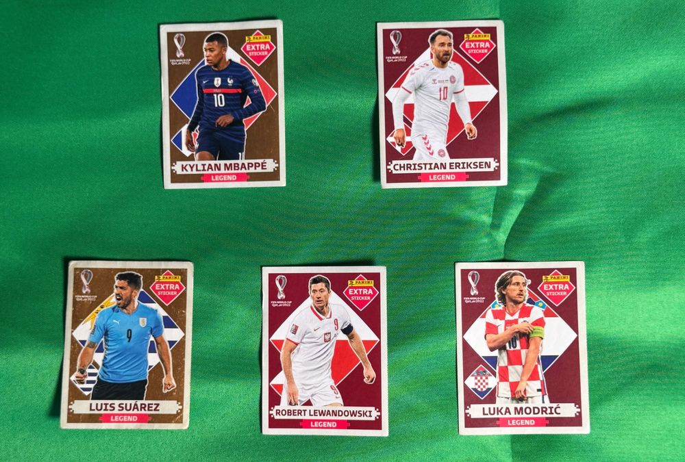 Cromos Legend e Normais - Copa do Mundo 2022