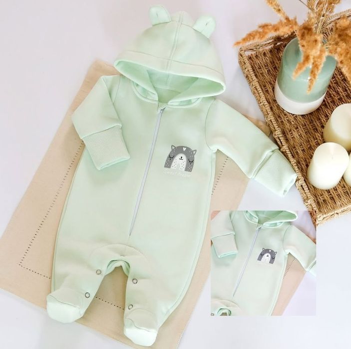 Флісовий чоловічок, ромпер з вушками